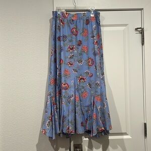 Loft floral maxi skirt